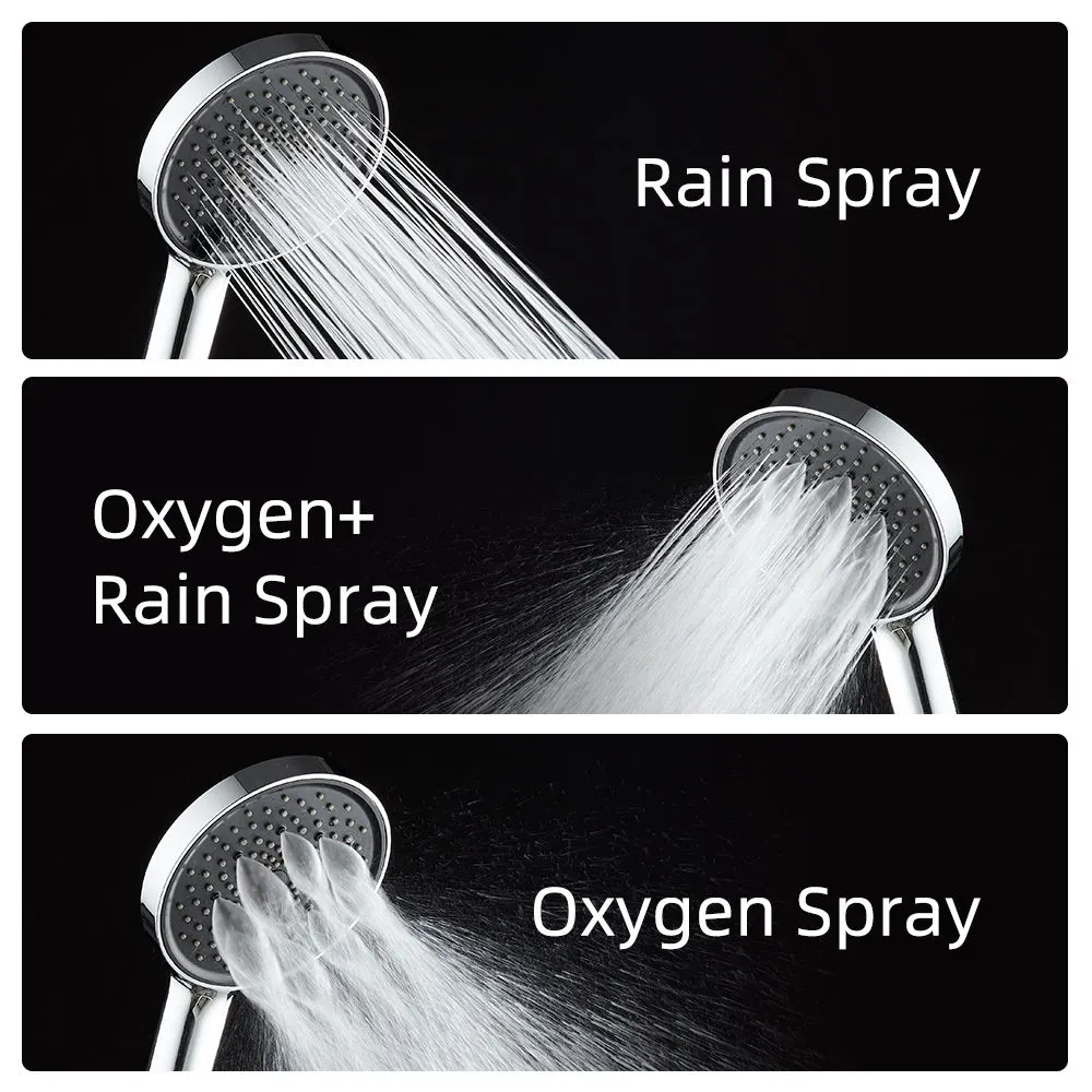 Abs Chromed Hand Shower With 5 Functions Mode